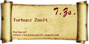 Turbucz Zsolt névjegykártya